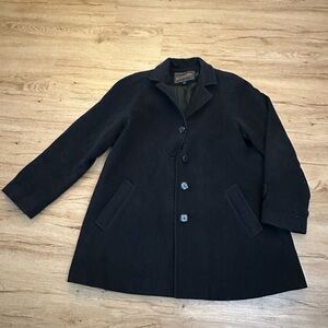Pendleton Black Wool Cashmere Blend Coat Jacket Size 8 women